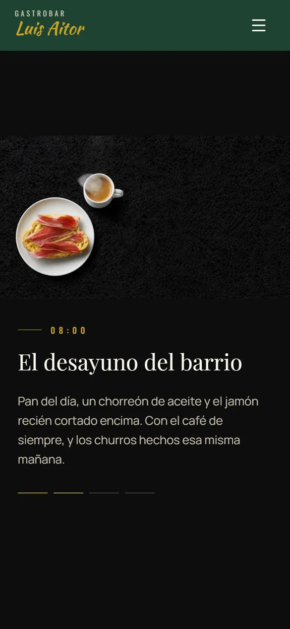 El desayuno del barrio, en la portada